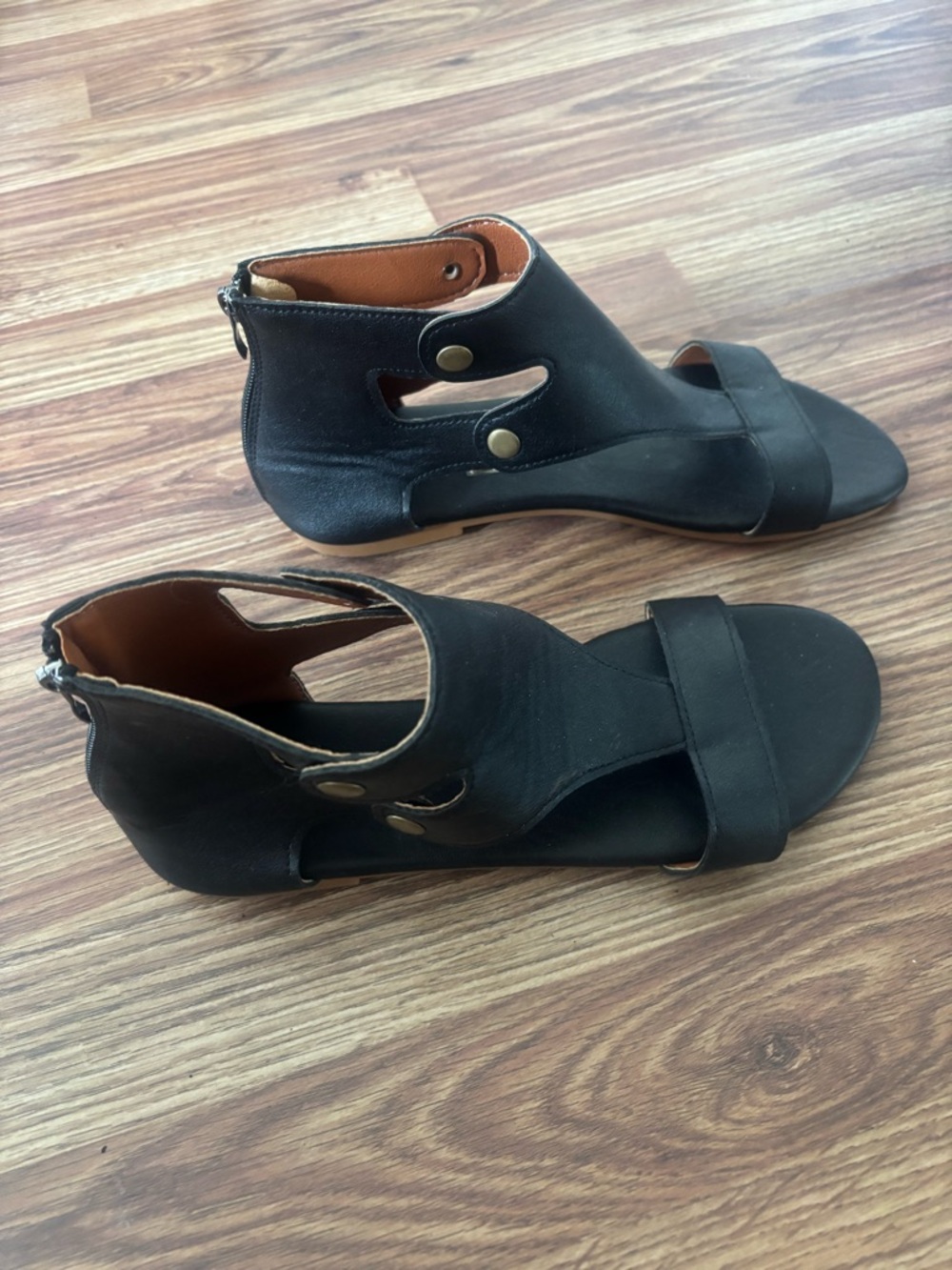 Women’s Black Ankle Sandals - Picture 4 of 5